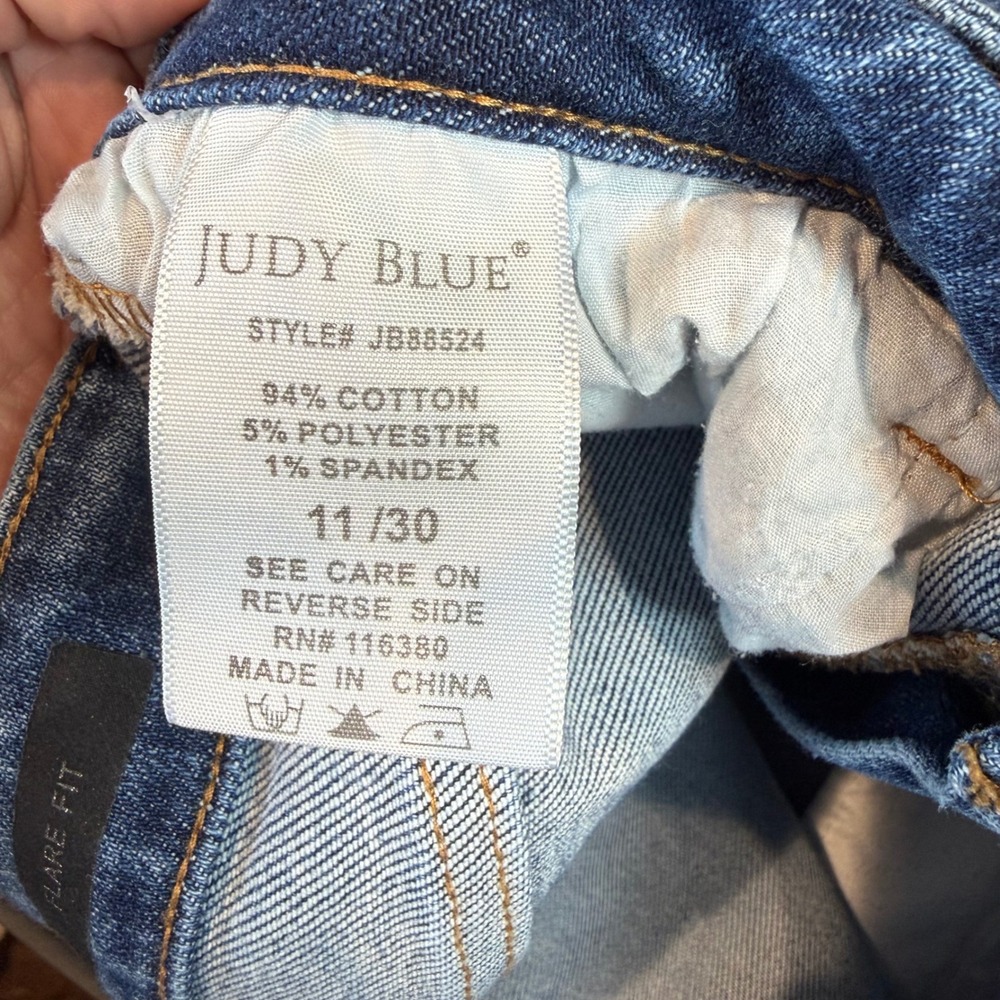 Judy Blue Georgia Panel Flare Jeans Bell Bottoms Size 11/30 - Picture 7 of 10